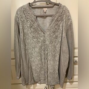 Reba long sleeved cotton blouse